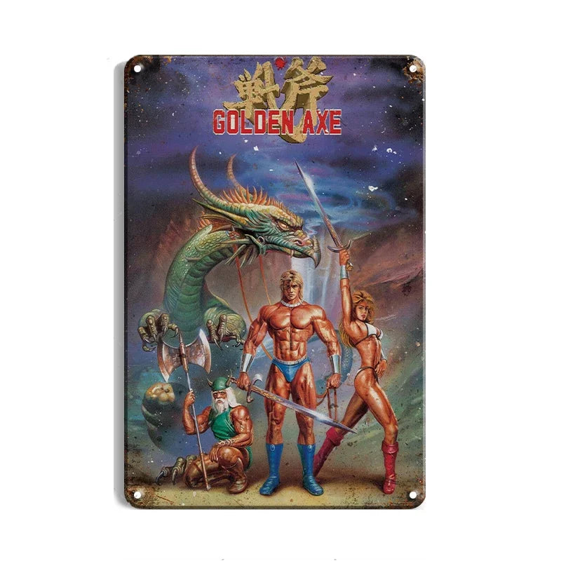 Retro Game Metal Signs