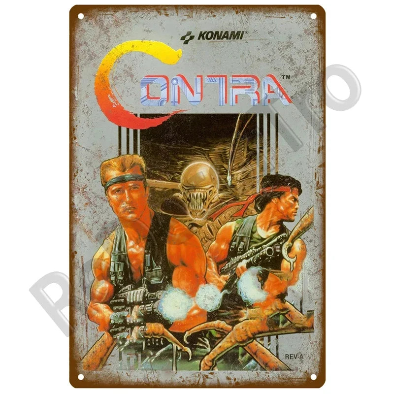 Vintage Game Metal Signs