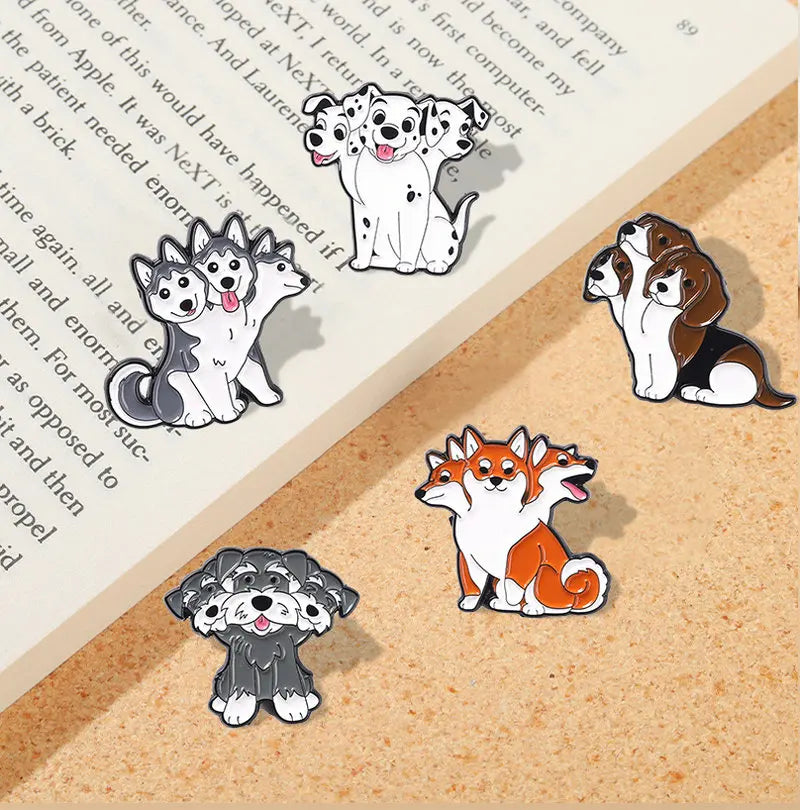Cerberus Dogs Enamel Pins