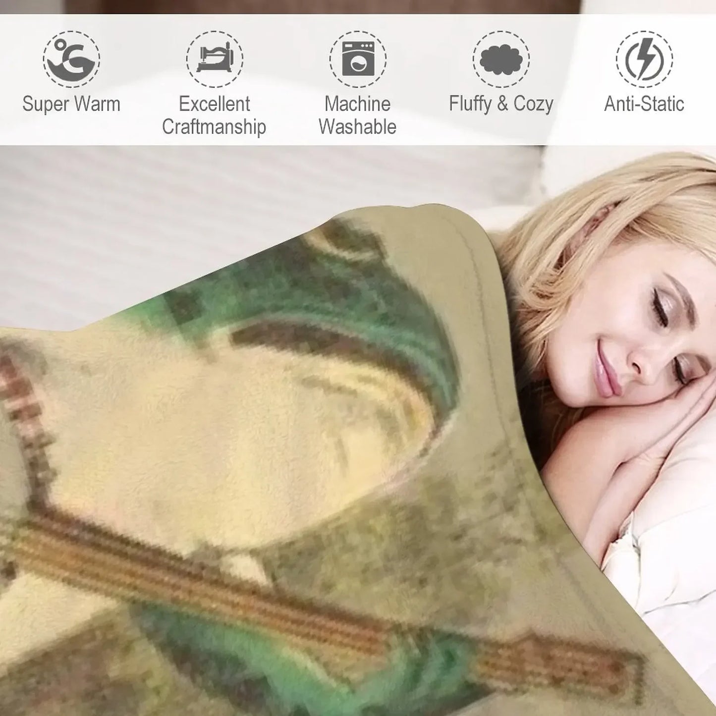 Vintage Whimsical Frog Blanket