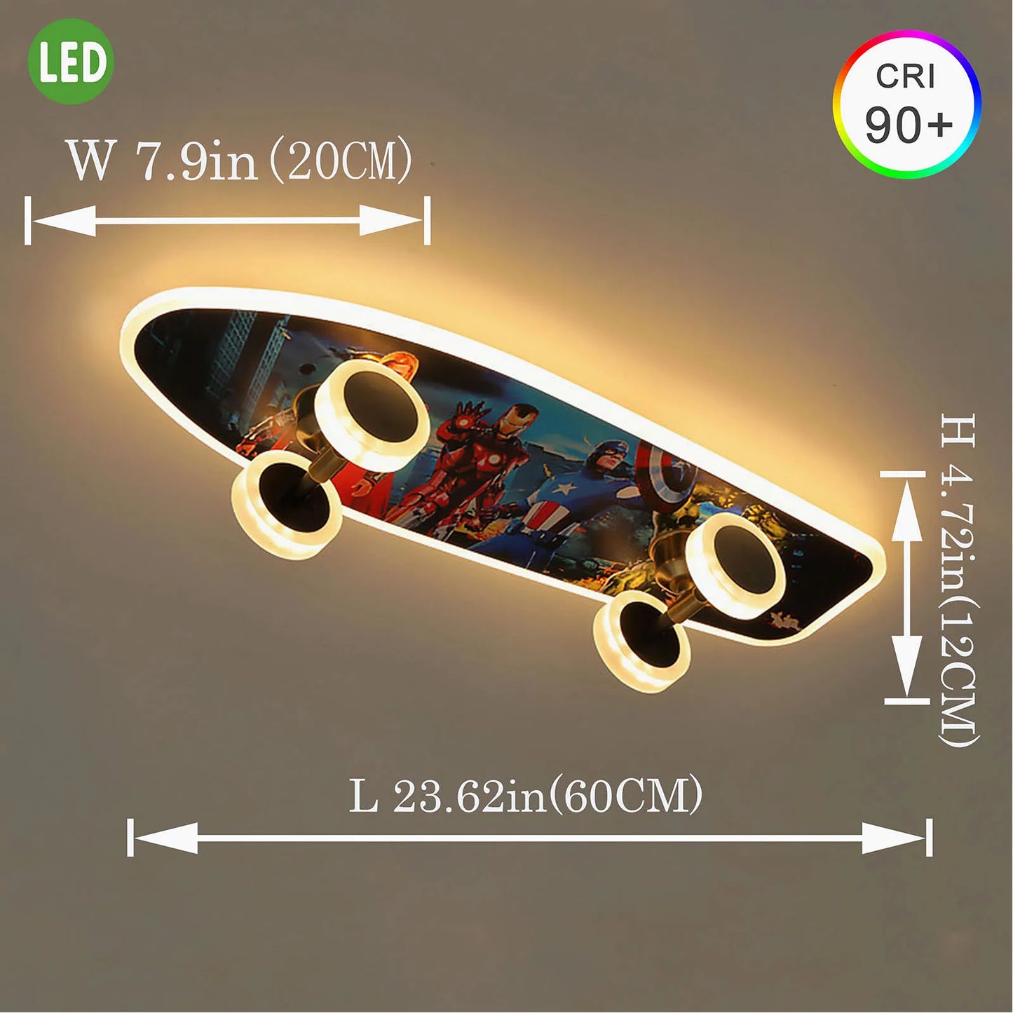Skateboard Ceiling Light