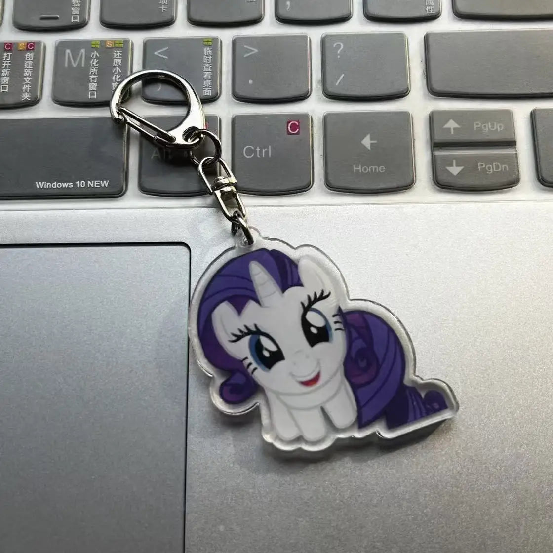 6pc My Little Pony Acrylic Keychain