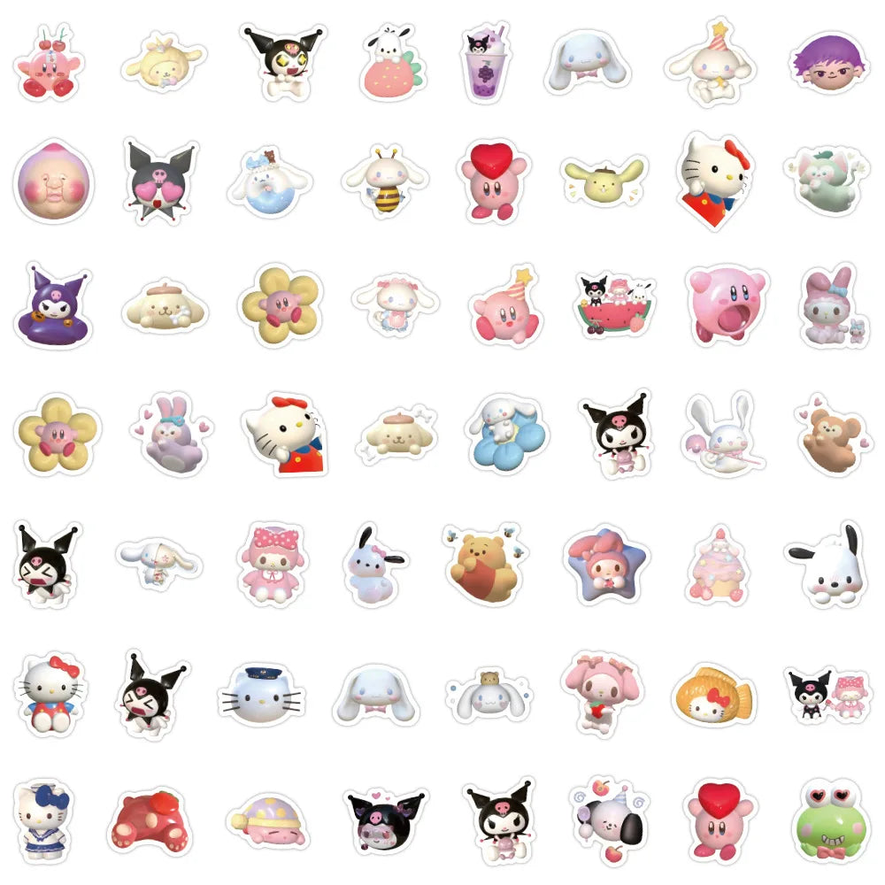 100/200/300Pcs Sanrio Hello Kitty Stickers