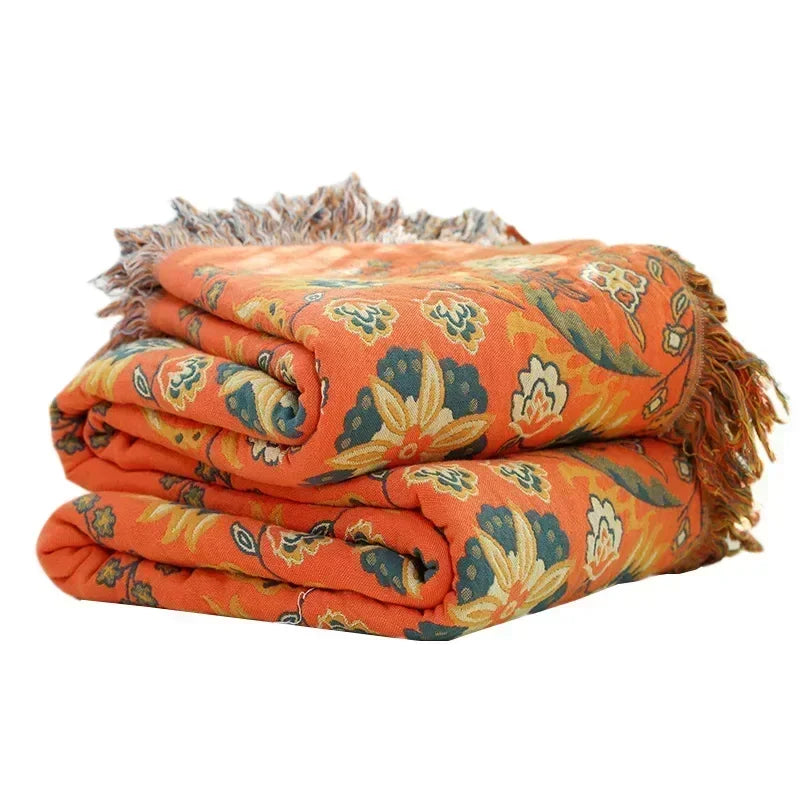 Nordic Bedspread with Tassels