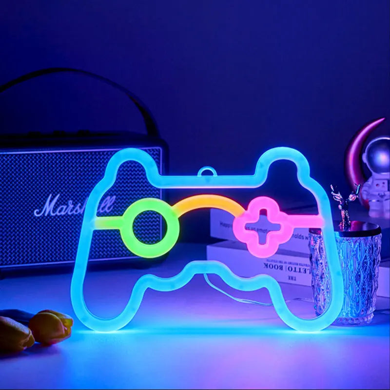 Neon Game Controller LED Sign