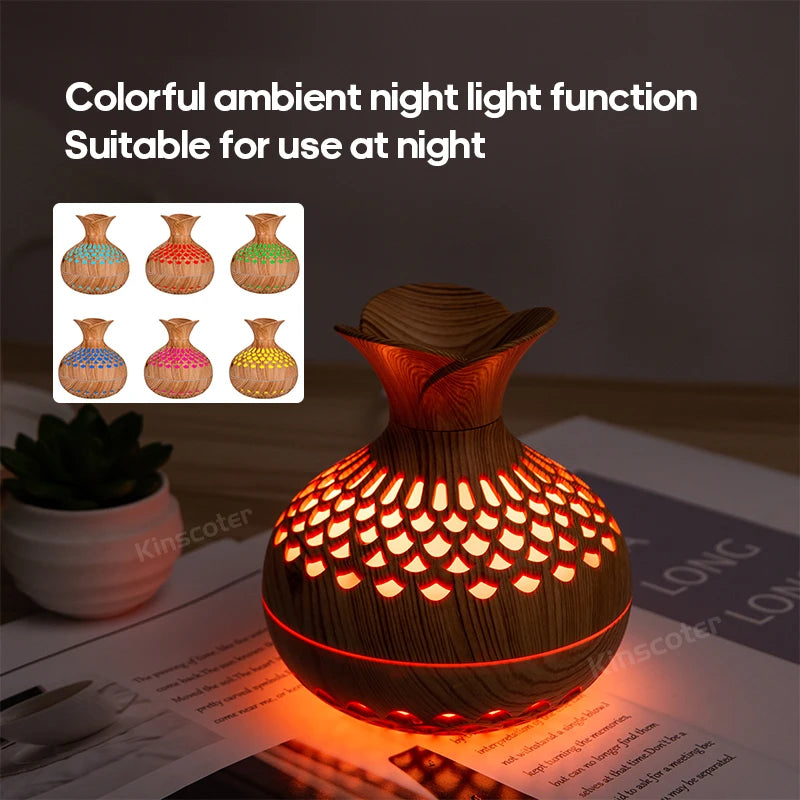 Wood Grain 300ml Essential Oil Diffuser