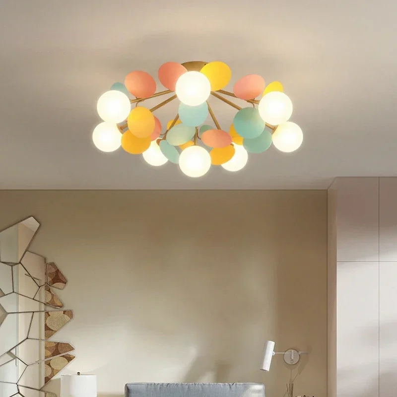 Modern Glass Ball Chandelier