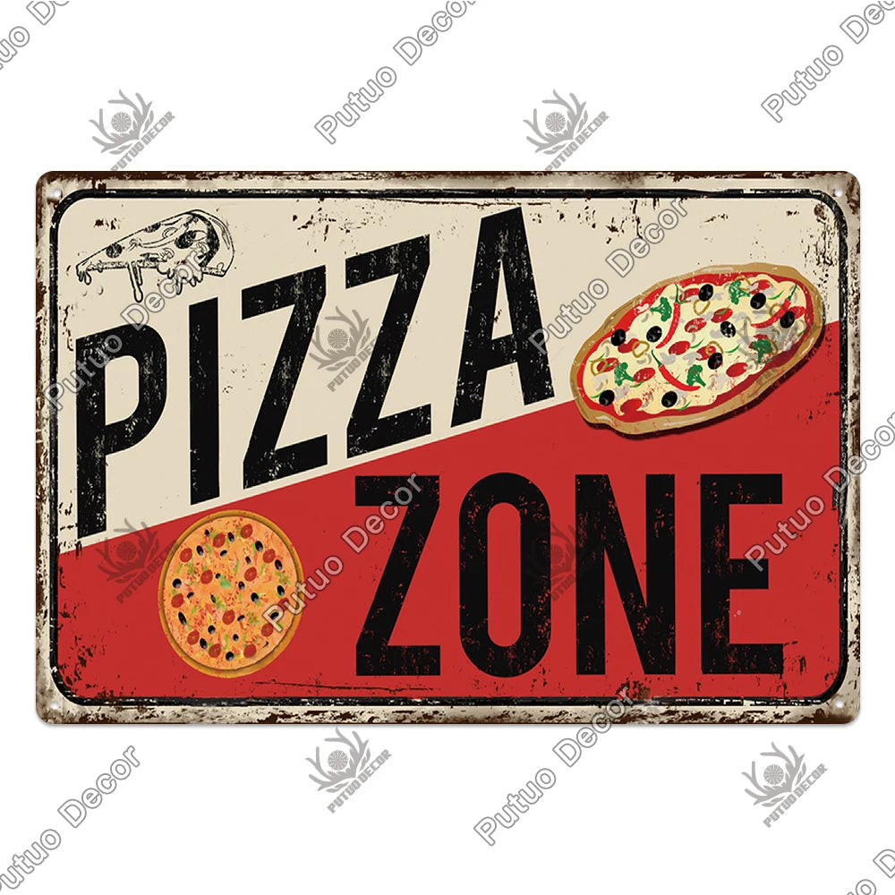 Vintage Restaurant Metal Signs