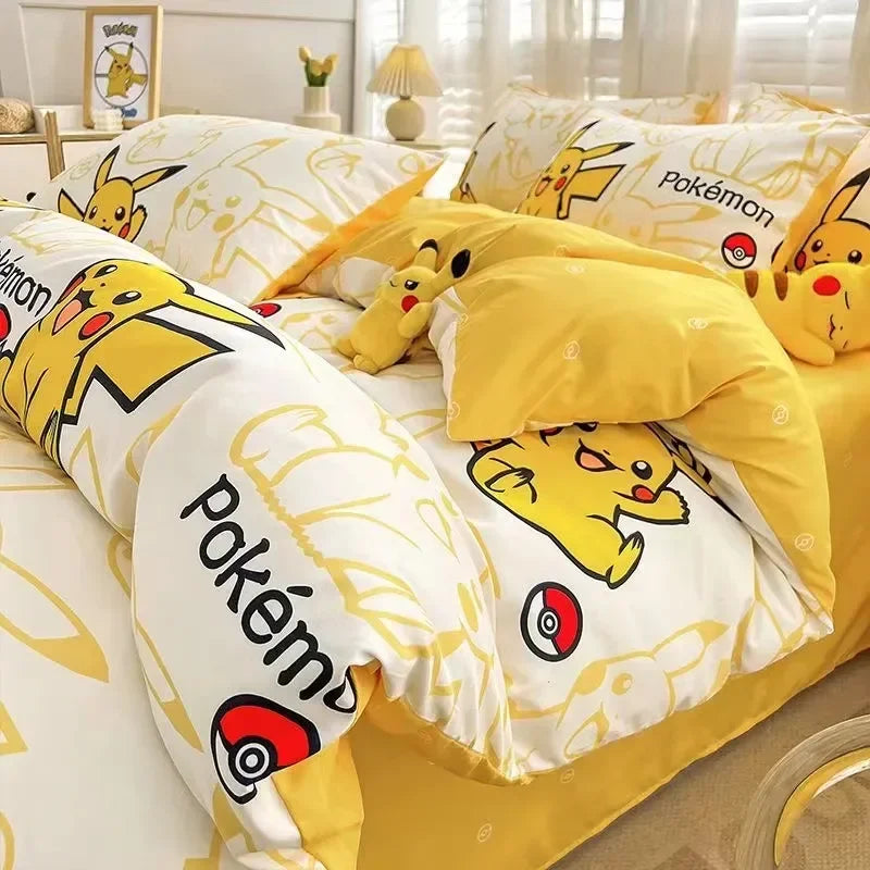 Pokemon Pikachu Bedding Set 4pcs