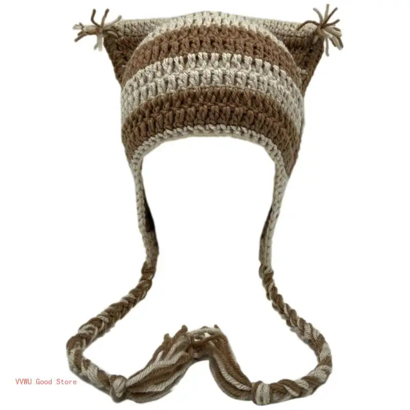 Awesome Knit Hat with Dangles