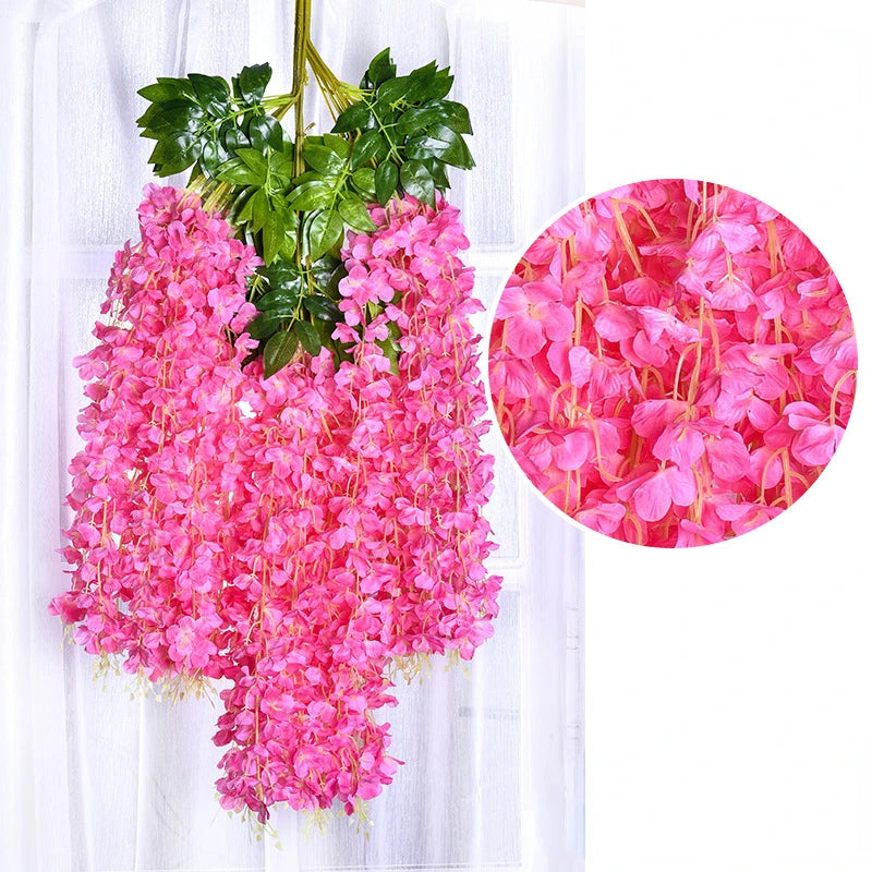 12pcs Artificial Wisteria Flowers
