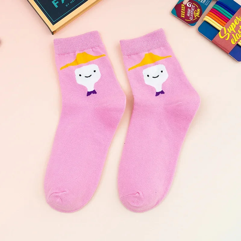 5 Pairs/Set Adventure Time Socks