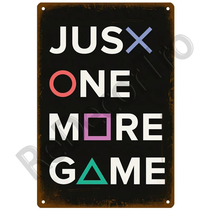 Vintage Game Metal Signs