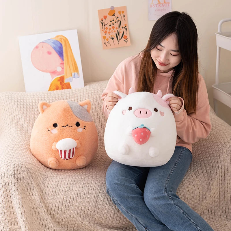 Squishy Plushies Cow and Cat
