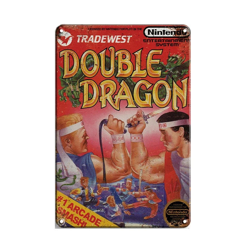 Retro Game Metal Signs