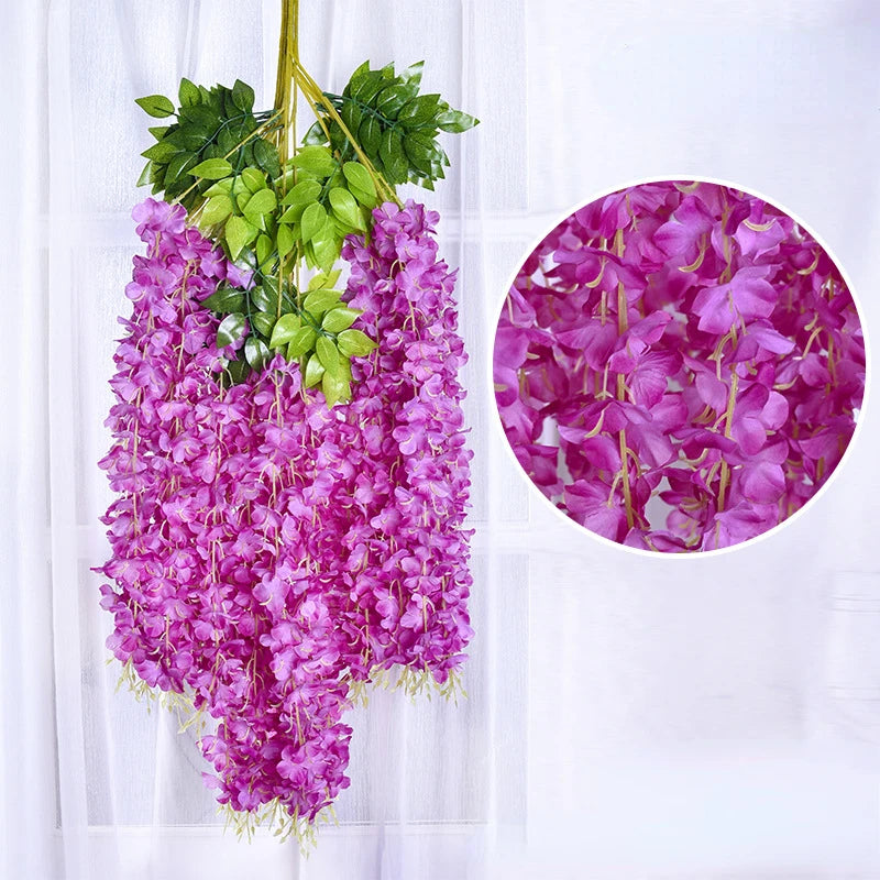 12pcs Artificial Wisteria Flowers