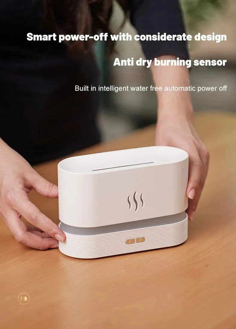 Flame Essential Oil Diffuser With LED