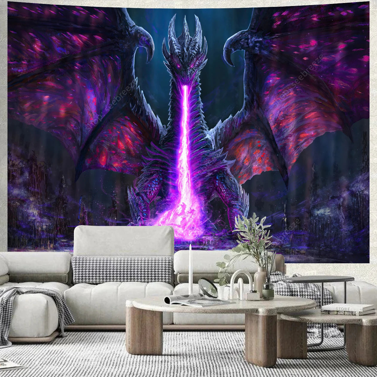 Dragon UV Reactive Tapestries