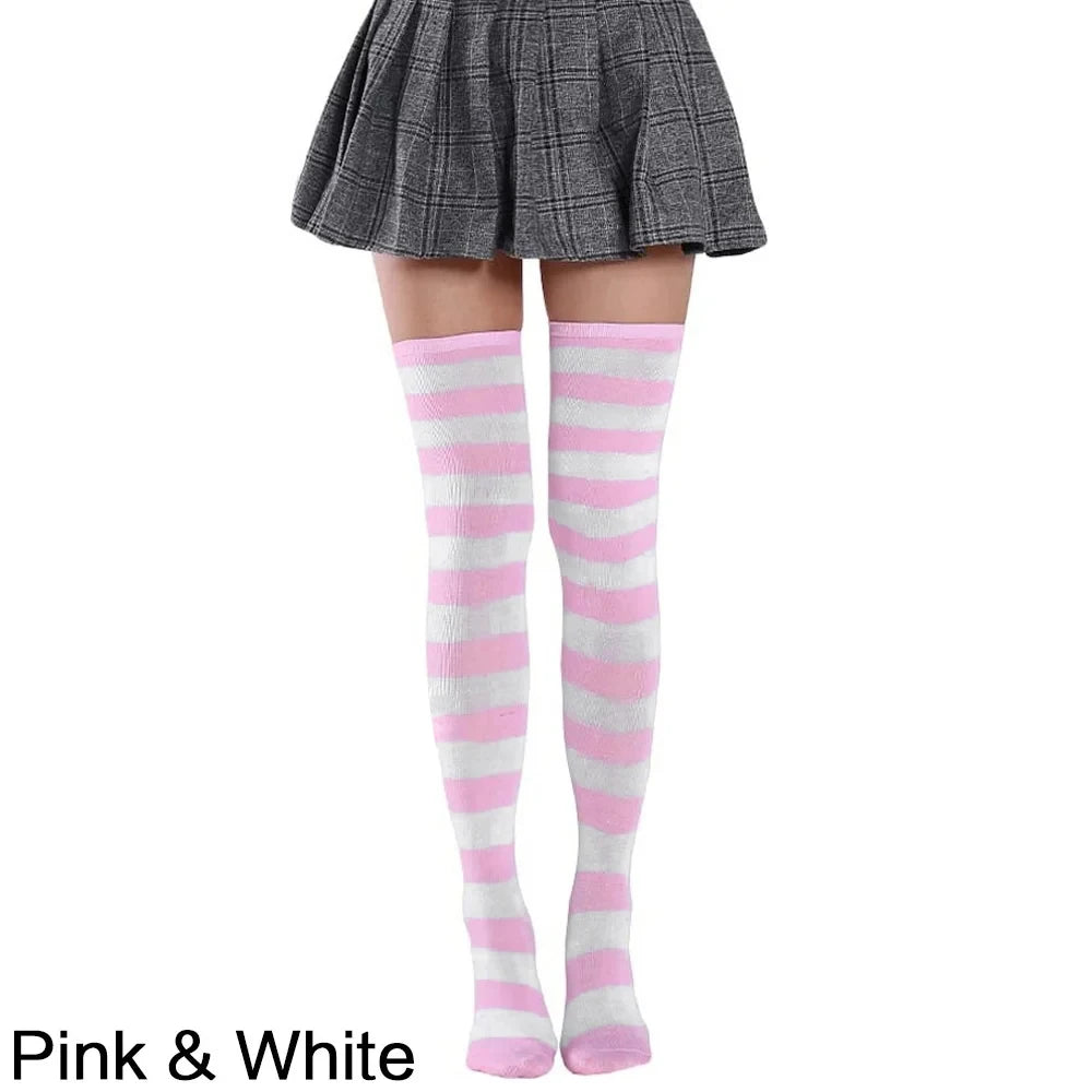 Knee High Striped Stockings