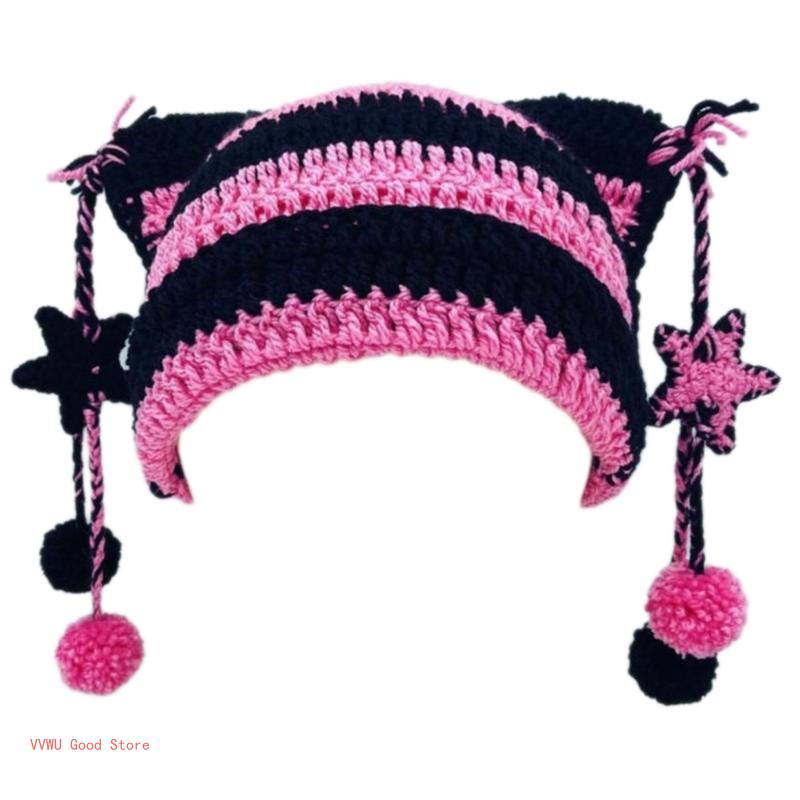 Awesome Knit Hat with Dangles