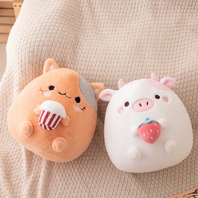 Squishy Plushies Cow and Cat