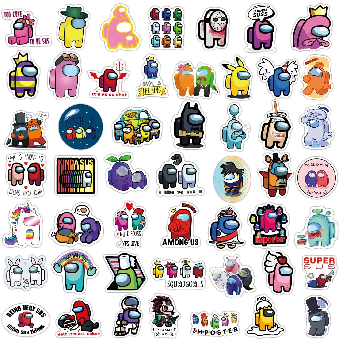 50Pcs Among Us Stickers