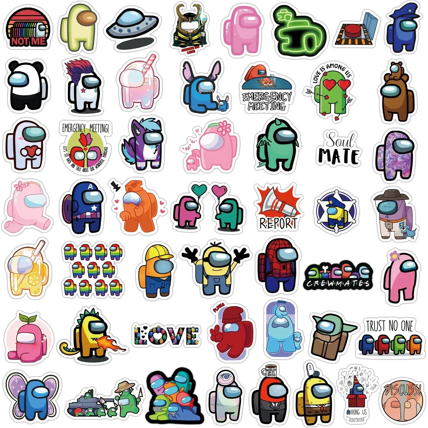 50Pcs Among Us Stickers