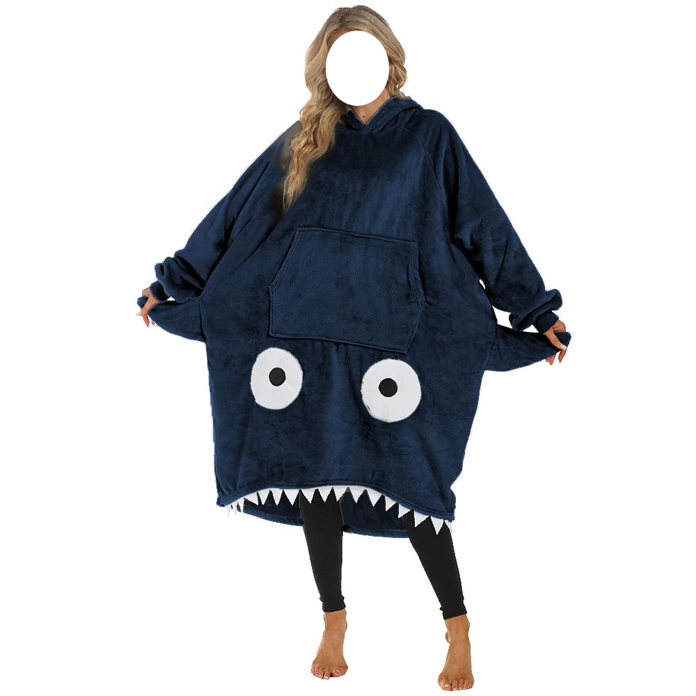 Shark Hooded Blanket