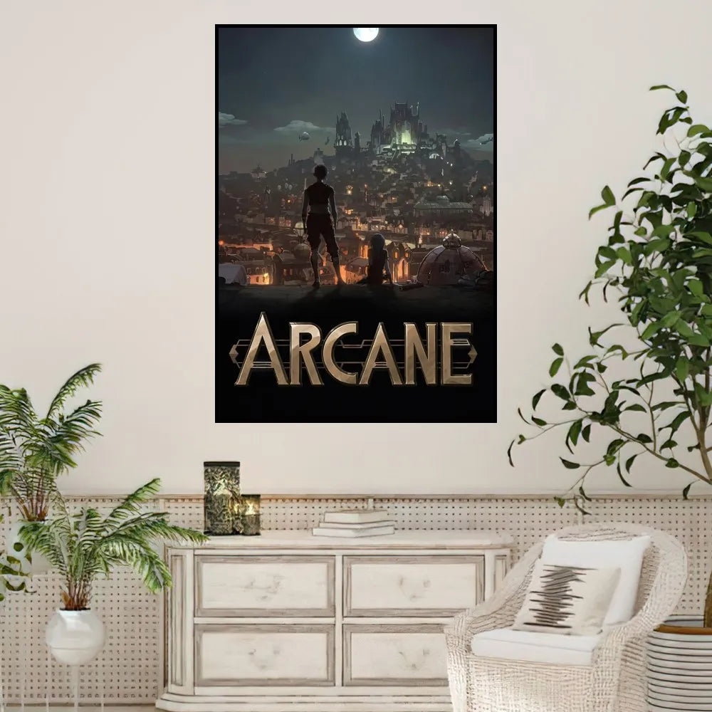 Arcane League of Legends Poster Prints Wall Sticker