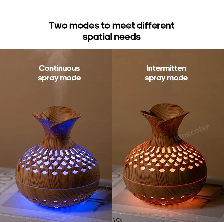 Wood Grain 300ml Essential Oil Diffuser
