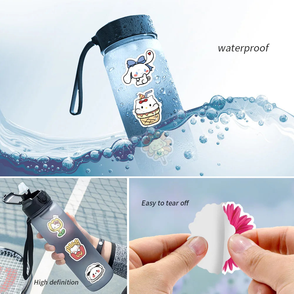 100/200/300Pcs Sanrio Hello Kitty Stickers