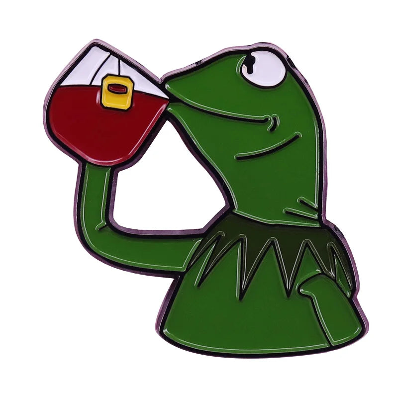 Funny Frog Pin/Keychain