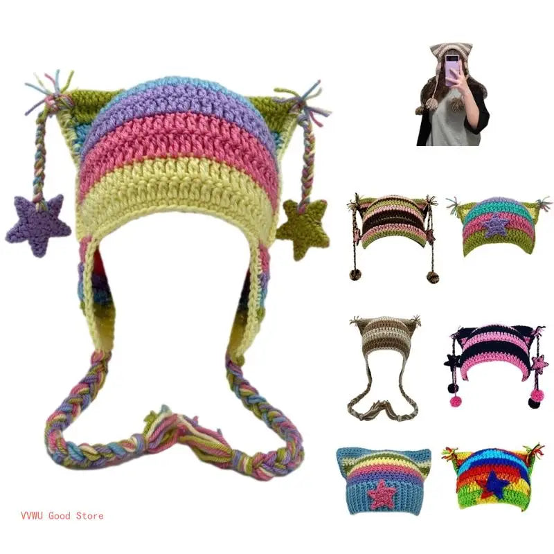 Awesome Knit Hat with Dangles