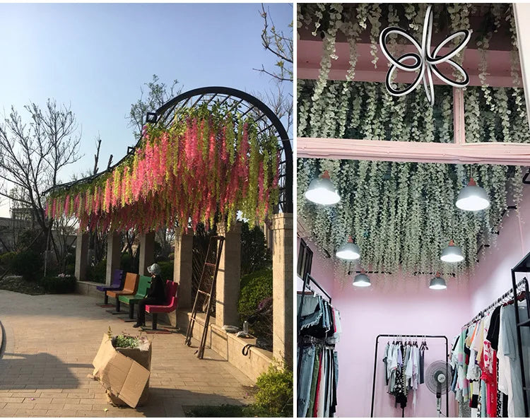 12pcs Artificial Wisteria Flowers