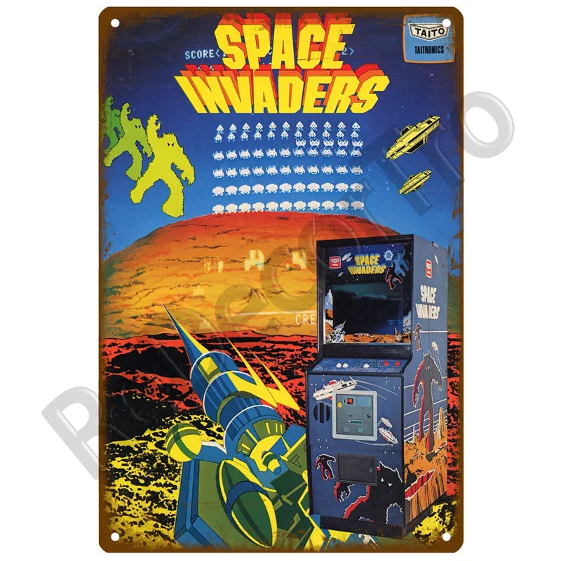 Vintage Game Metal Signs