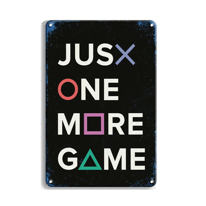 Retro Game Metal Signs