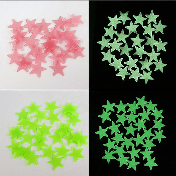 100Pcs/Set Glow in the Dark Stars