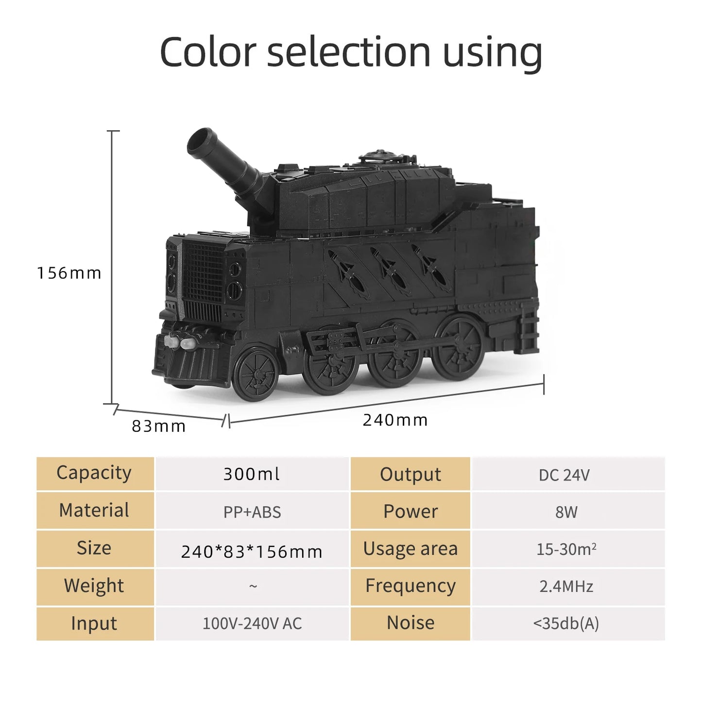 Train/Cannon Essential Oil Aroma Diffuser