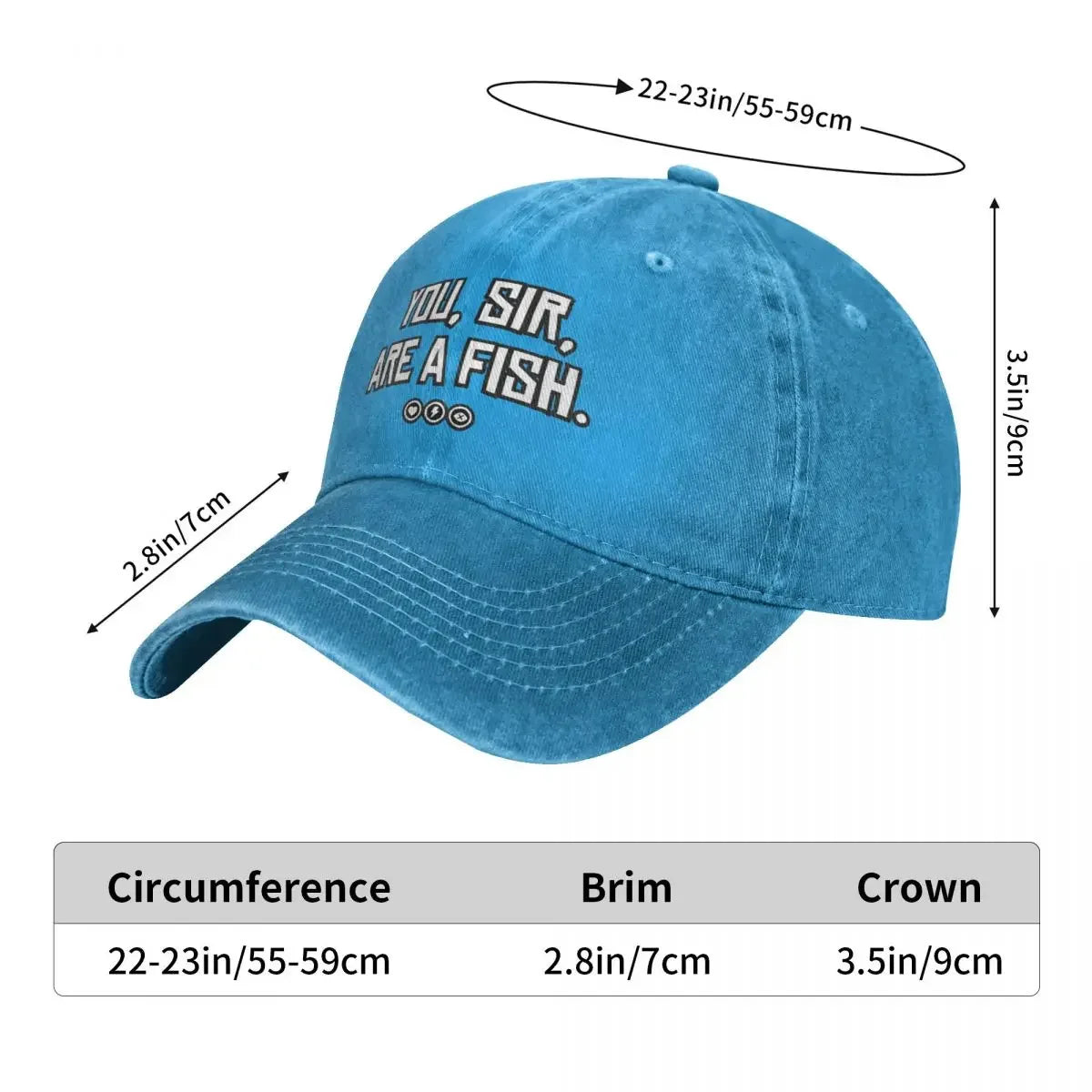 "You, sir, are a fish" Cap