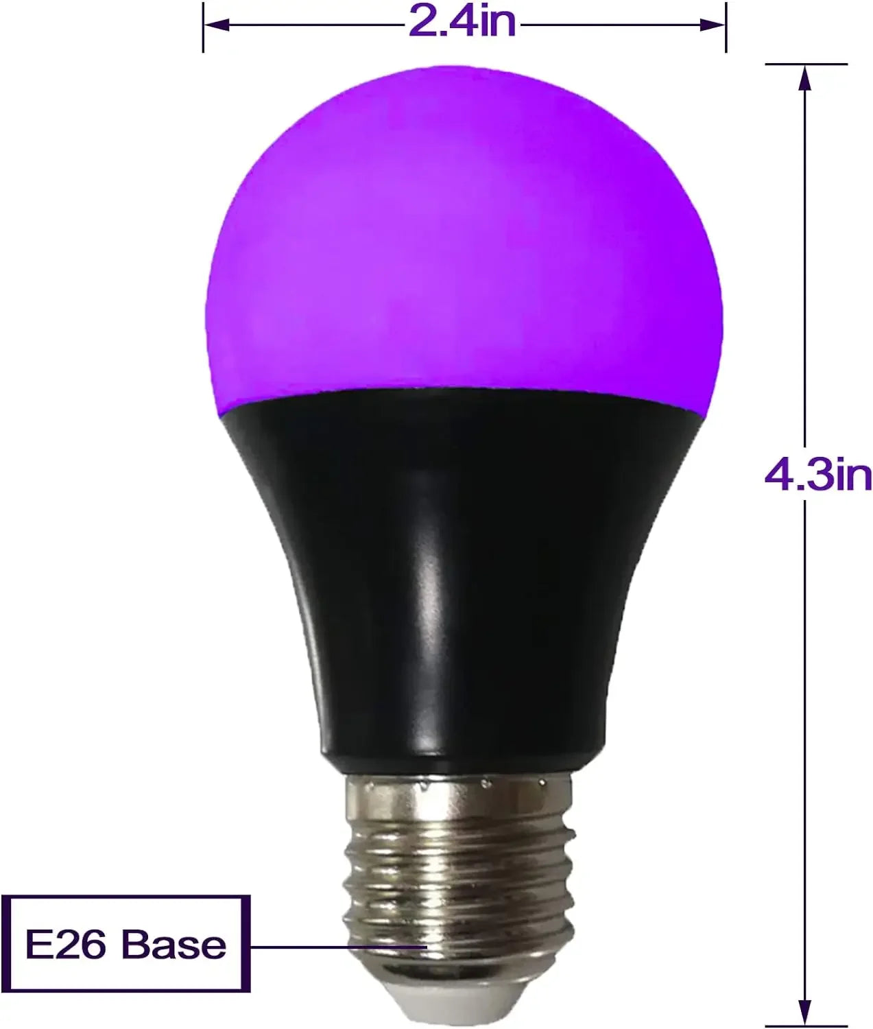 9W Led Black Light Bulb