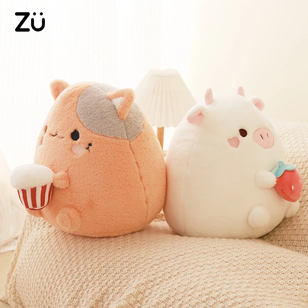 Squishy Plushies Cow and Cat