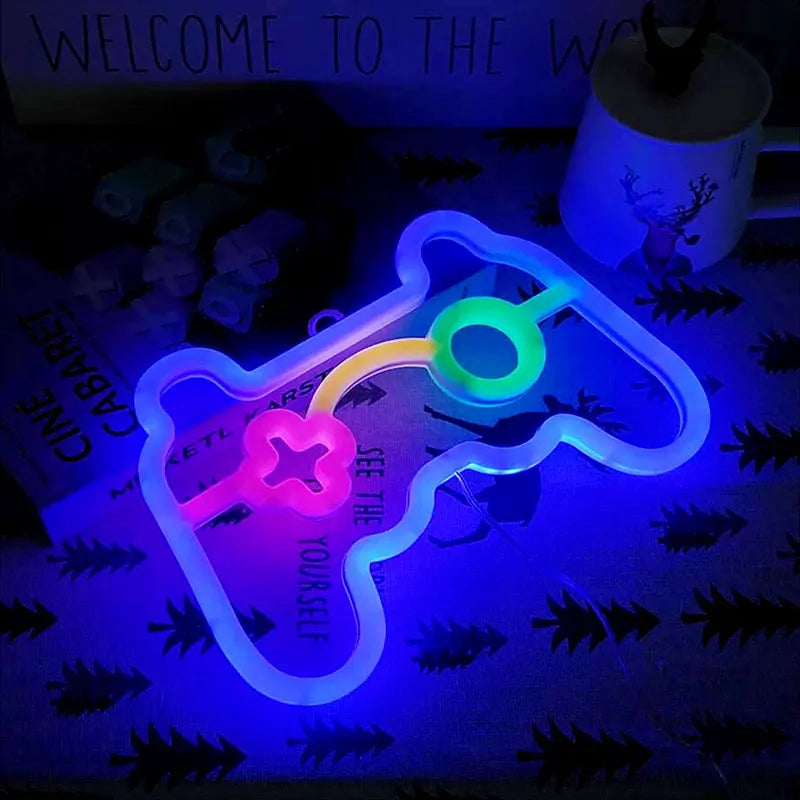 Neon Game Controller LED Sign