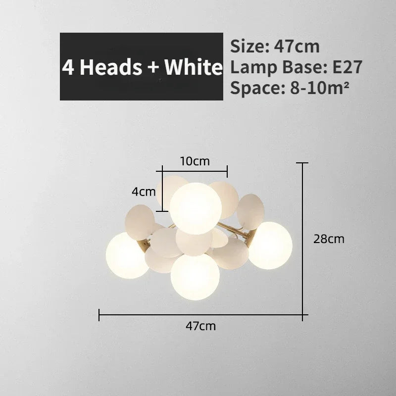 Modern Glass Ball Chandelier