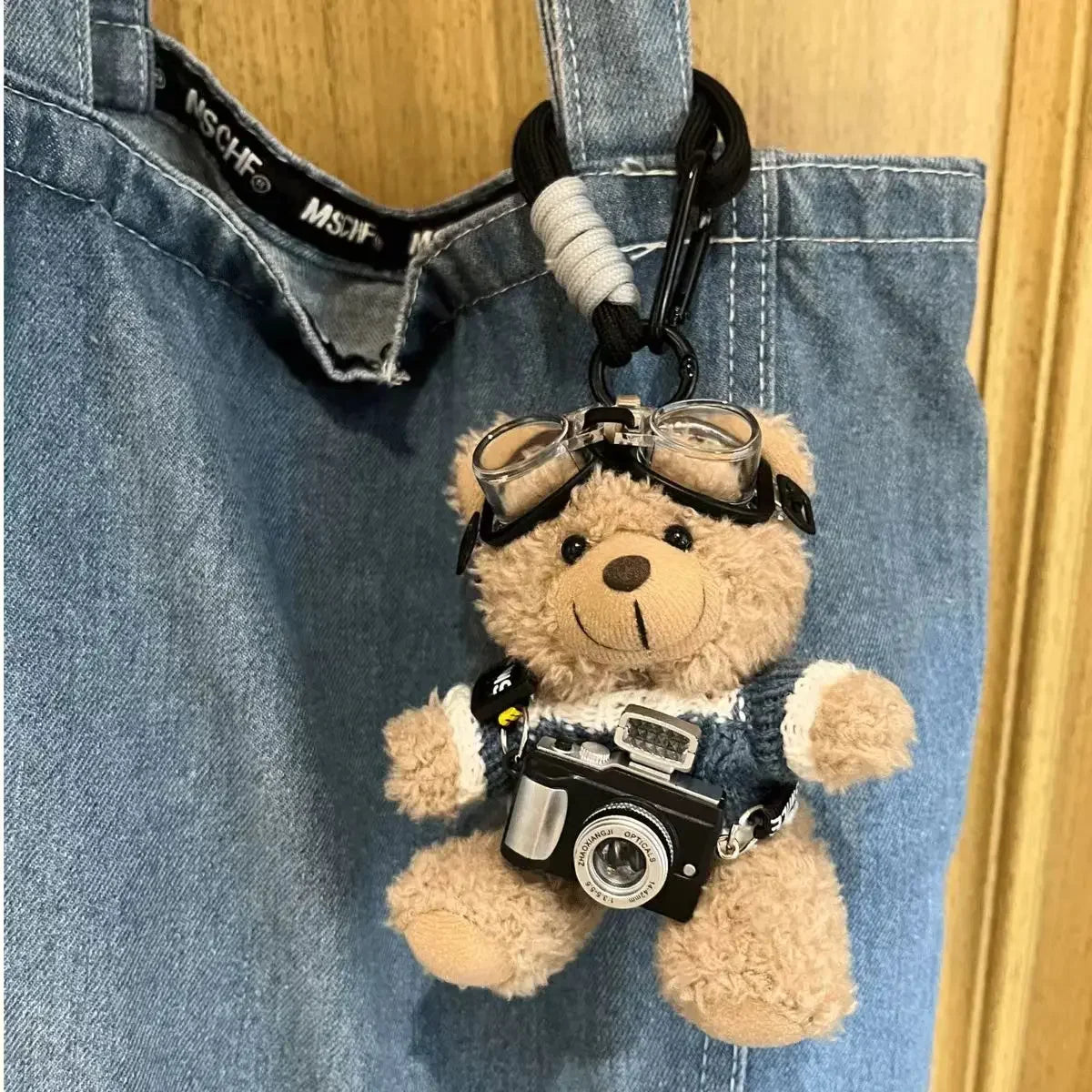 Pilot Bear Keychain