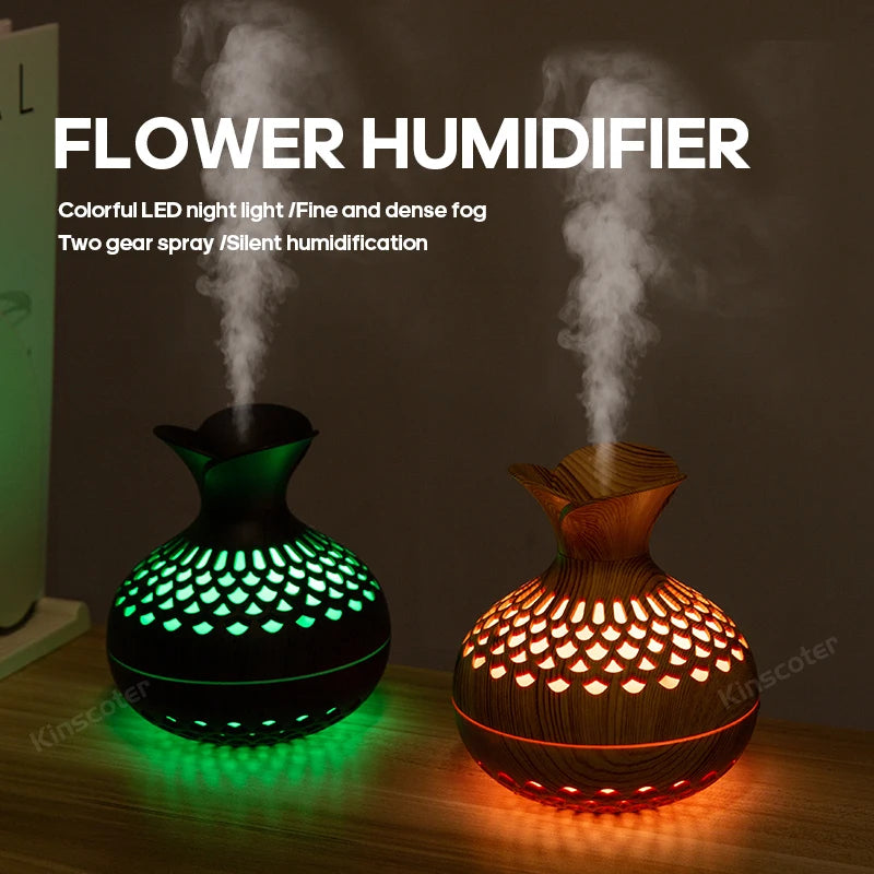 Wood Grain 300ml Essential Oil Diffuser