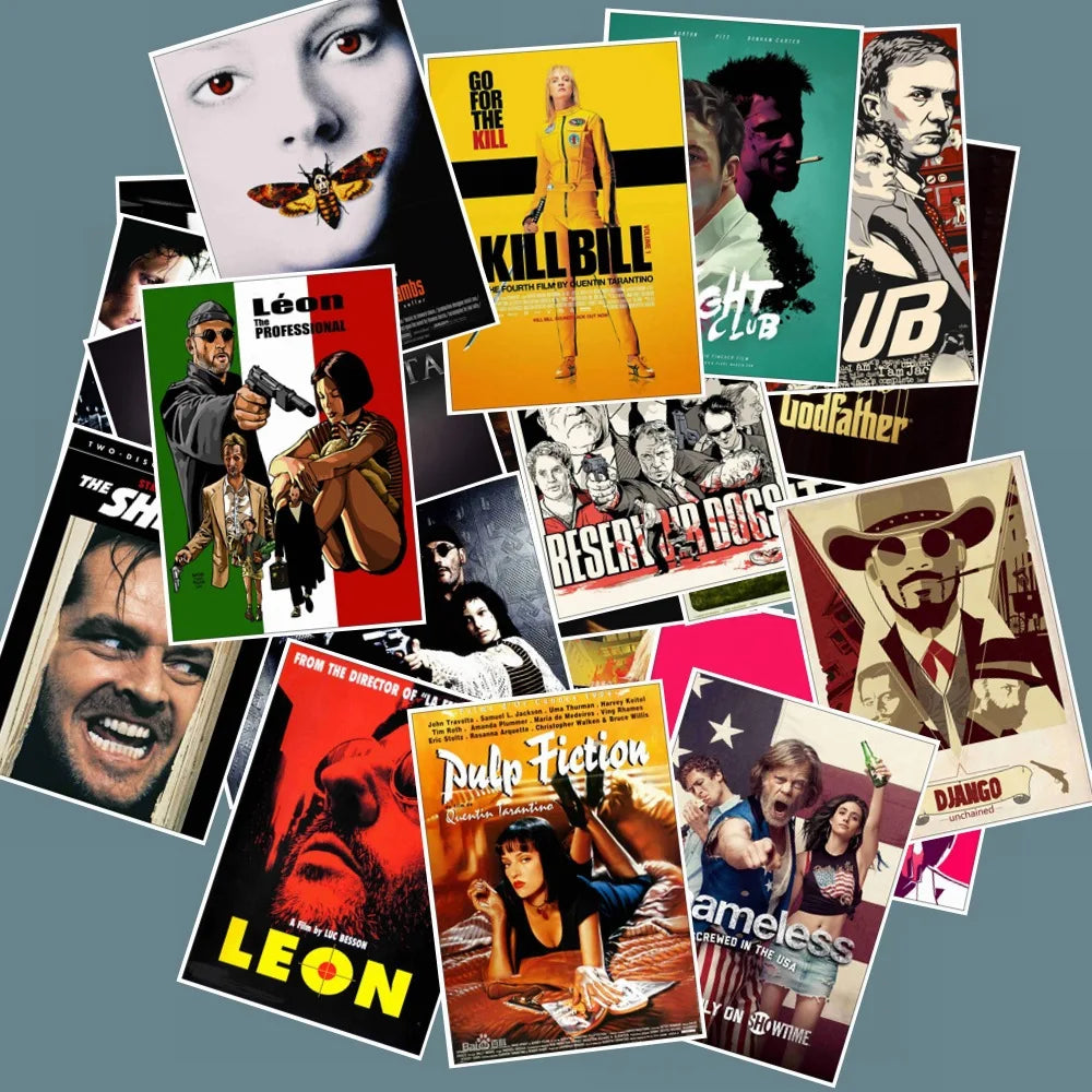 Classic Movie Poster Stickers (25pcs)