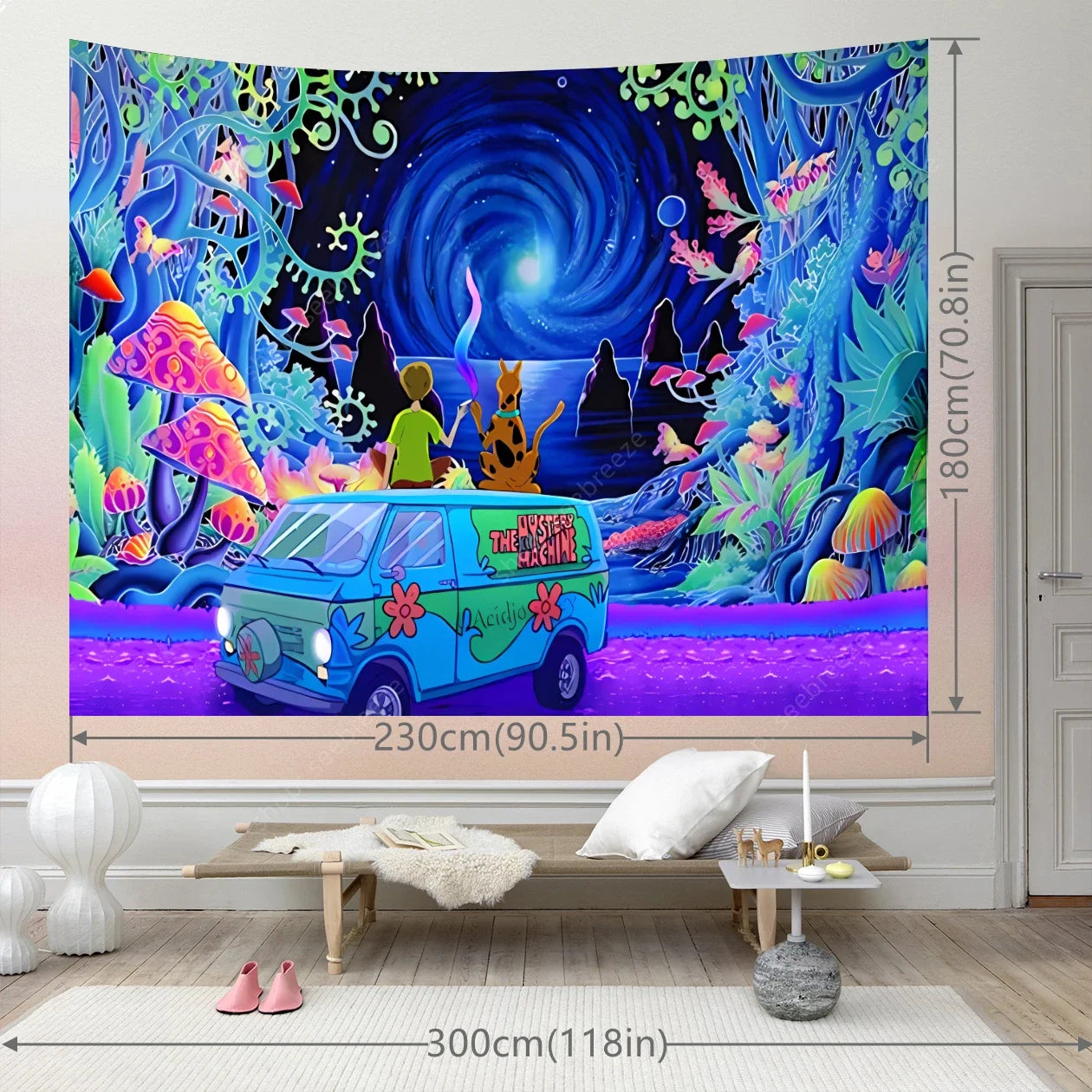 Scooby Doo Psychedelic Tapestry