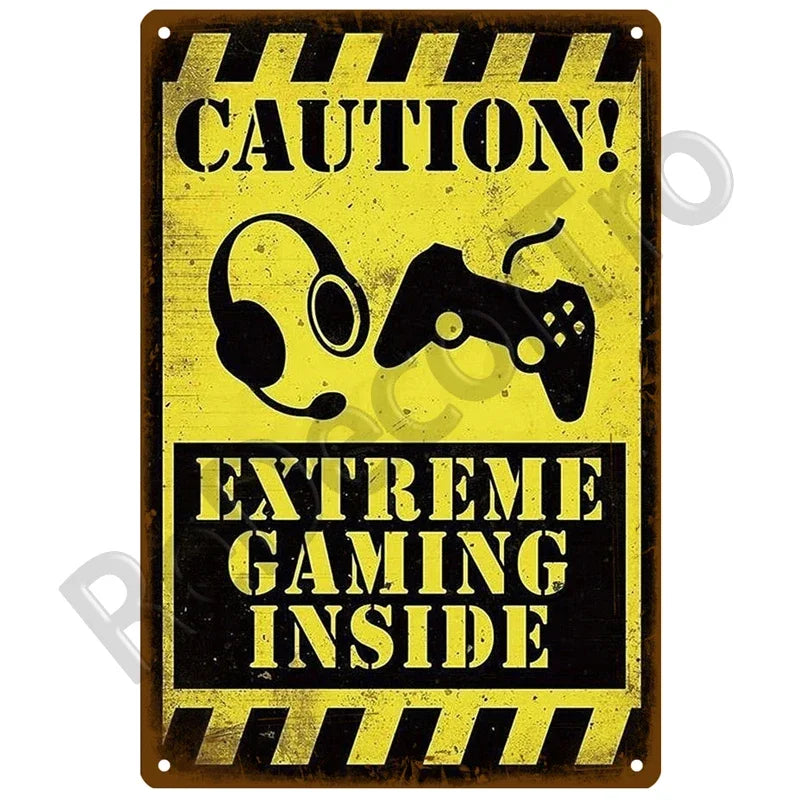 Vintage Game Metal Signs