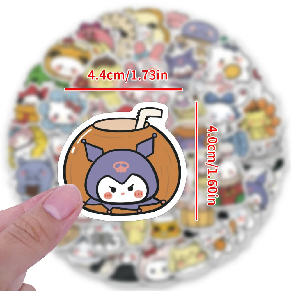 100/200/300Pcs Sanrio Hello Kitty Stickers