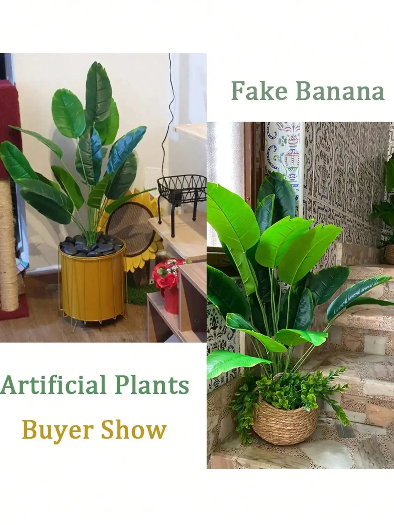 Large Artificial Tropical Palm Tree